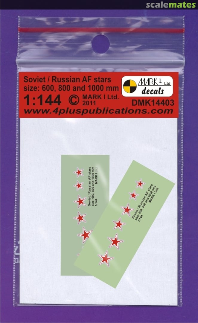 Boxart Soviet Air Force stars DMK14403 Mark I Models Boxart Soviet Air Force stars DMK14403 Mark I Models