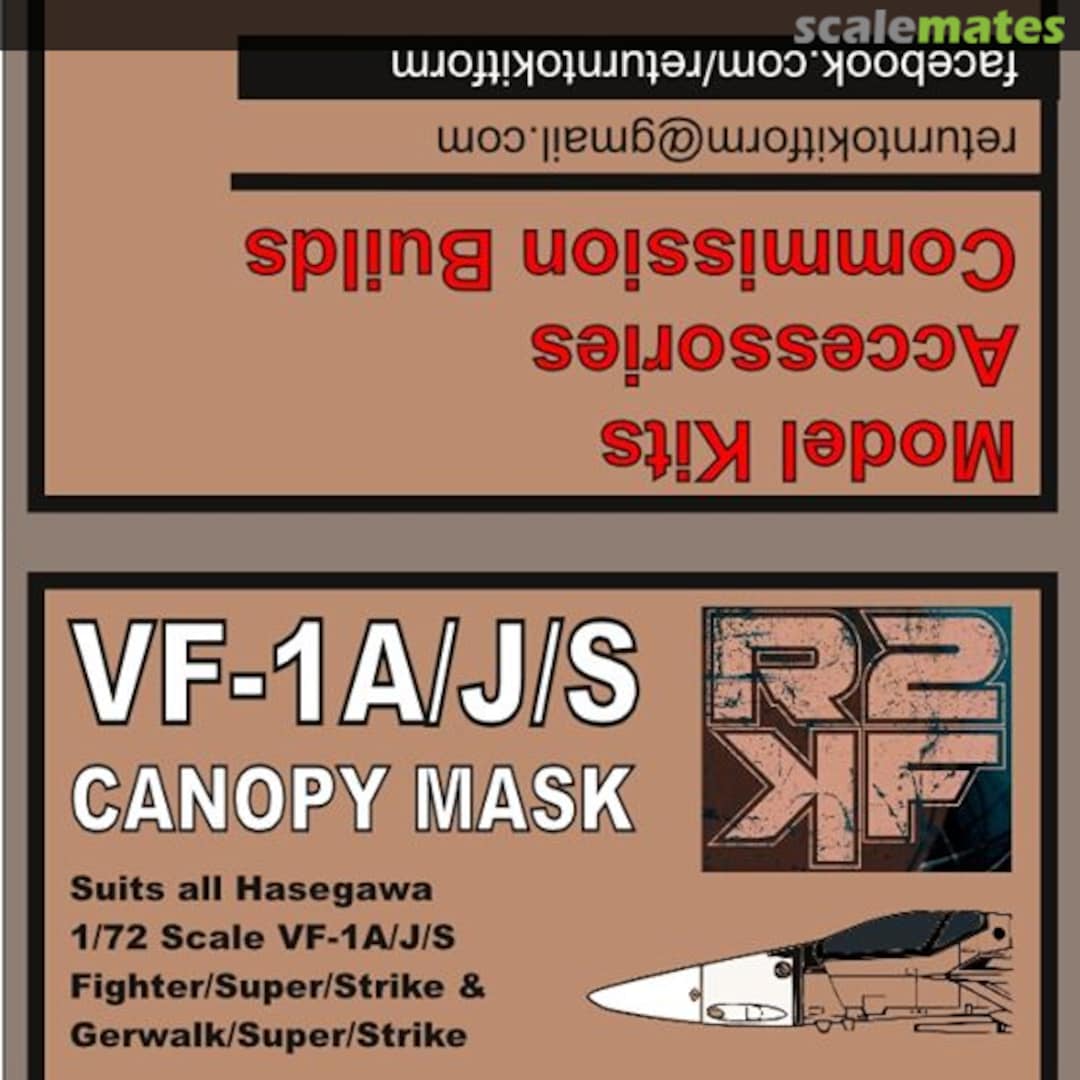 Boxart VF-1A/J/S Canopy Mask RKF72001 Return 2 Kit Form Boxart VF-1A/J/S Canopy Mask RKF72001 Return 2 Kit Form