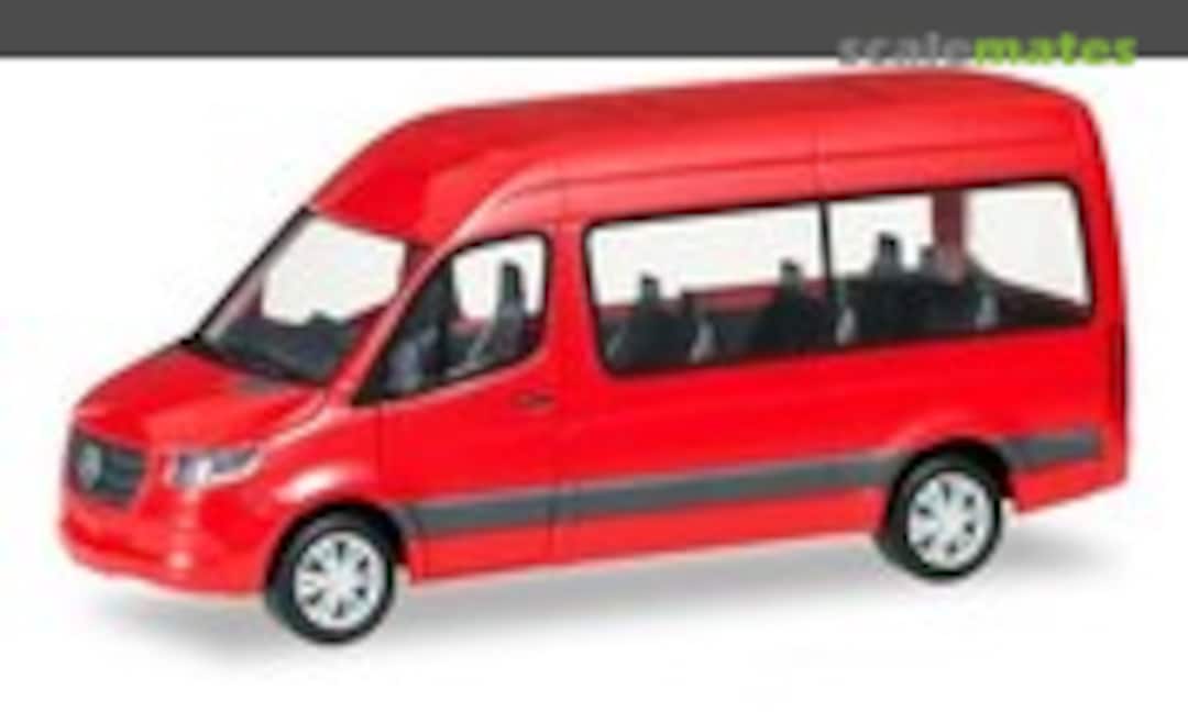 1:87 Mercedes-Benz Sprinter '18 Bus Hochdach, rot (Herpa 093804)