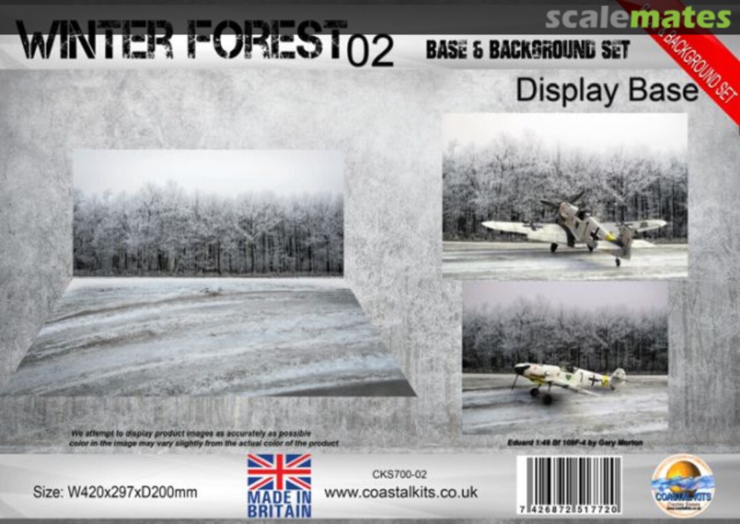 Boxart Winter Forest 02 Base & Background Set with attachment clips CKS700-02 Coastal Kits