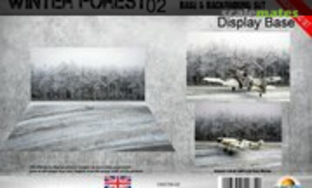 1:48 Winter Forest 02 Base & Background Set with attachment clips (Coastal Kits CKS700-02) CKS700-02