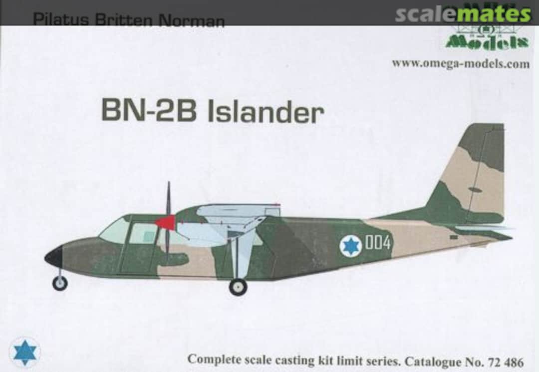Boxart Pilatus Britten Norman BN-2B Islander 72486 Omega Models Boxart Pilatus Britten Norman BN-2B Islander 72486 Omega Models