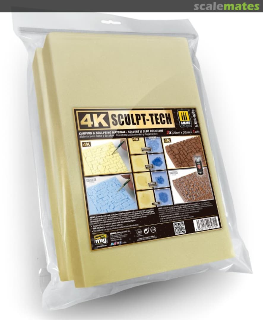 Boxart 4K Sculp-Tech 2 x (20x30x1) A.MIG-8270 Ammo by Mig Jimenez