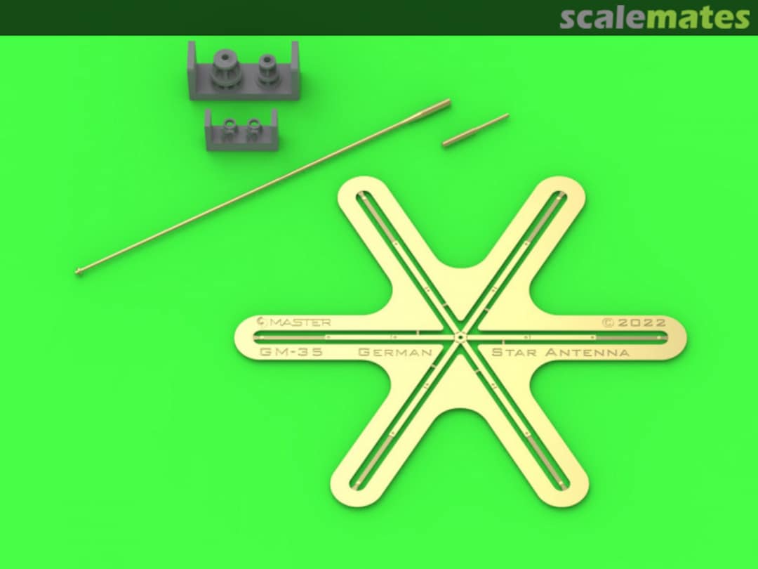 Boxart German WWII 1,8m star antenna for command tanks GM-35-045 Master Boxart German WWII 1,8m star antenna for command tanks GM-35-045 Master