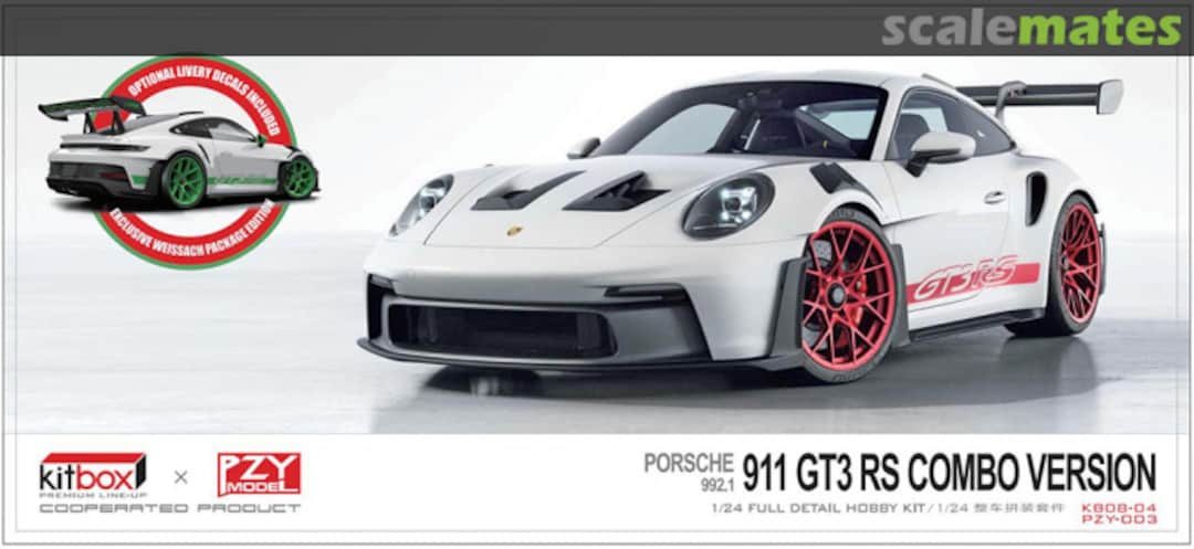 Boxart Porsche 911 GT3 RS (992.1) Combo Version KB08-04 KitBox & PZY Model