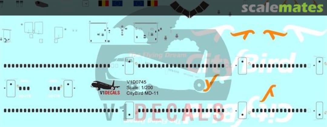 Boxart CityBird McDonnell Douglas MD-11 V1D0745-144 V1 Decals Boxart CityBird McDonnell Douglas MD-11 V1D0745-144 V1 Decals