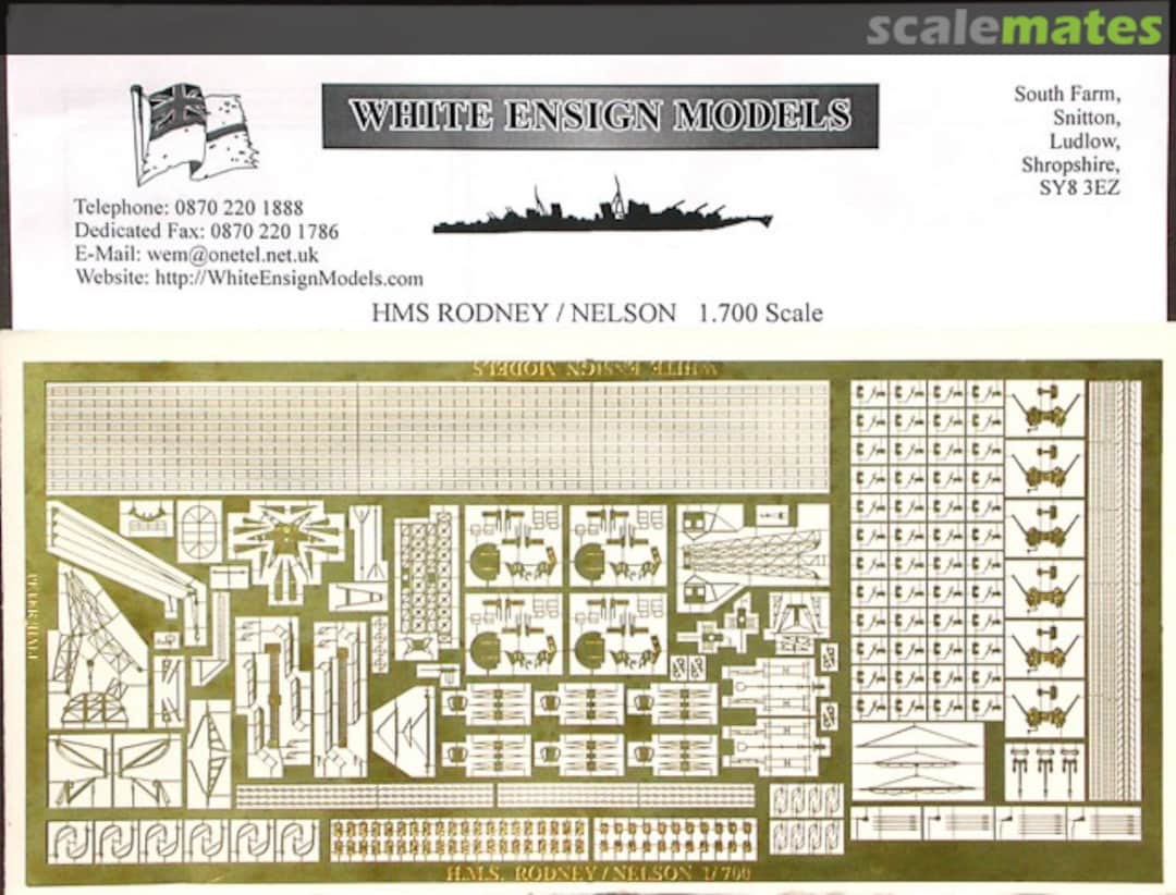 Boxart HMS Rodney / Nelson PE 723 White Ensign Models Boxart HMS Rodney / Nelson PE 723 White Ensign Models