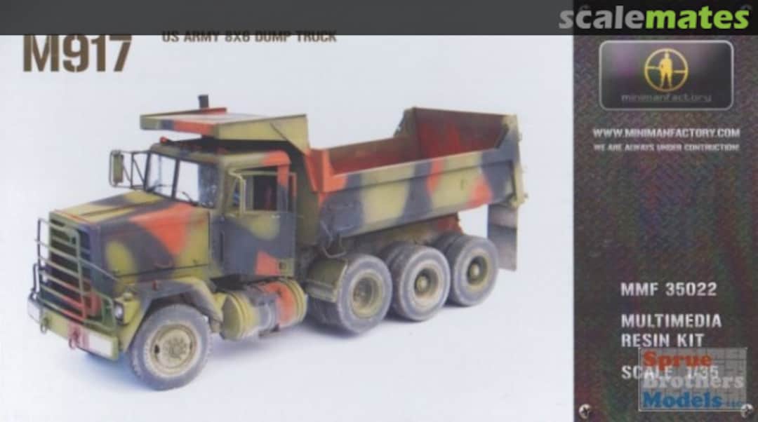 Boxart US Army M917 6x6 Dump Truck MMF 35022 MinimanFactory Boxart US Army M917 6x6 Dump Truck MMF 35022 MinimanFactory