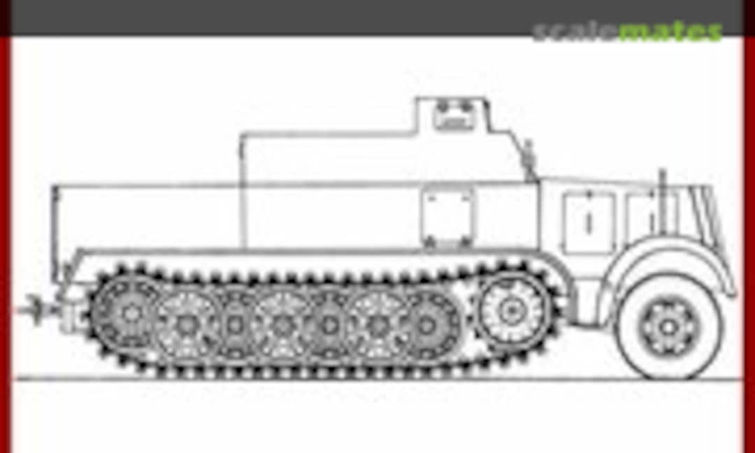 1:35 Gepanzerte ZUGKRAFTWAGEN 8 ton. Sd.Kfz7 (CRIEL.MODEL R114)