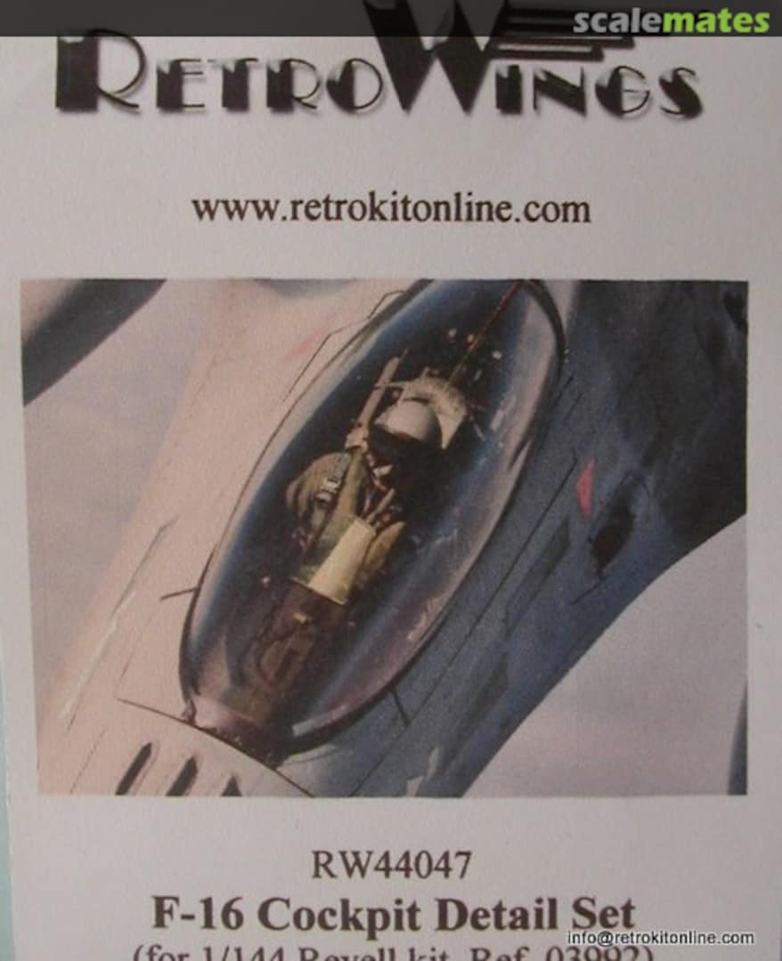 Boxart F-16C Cockpit RW44047 RetroWings Boxart F-16C Cockpit RW44047 RetroWings