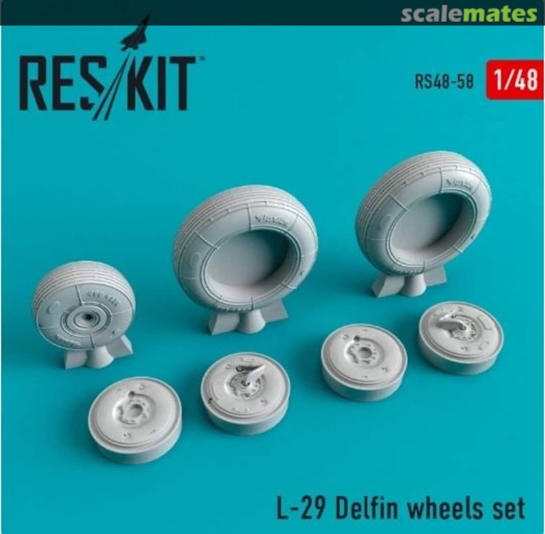 Boxart L-29 Delfin - wheel set RS48-0058 ResKit