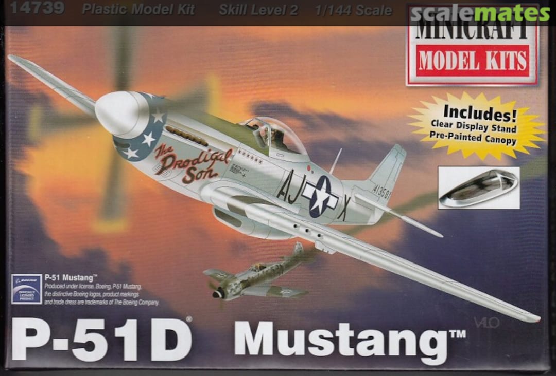 Boxart P-51D Mustang 14739 Minicraft Model Kits