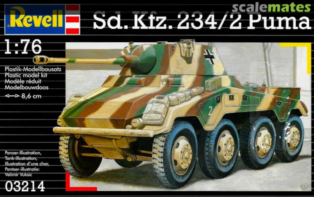 Boxart Sd.Kfz. 234/2 Puma 03214 Revell Boxart Sd.Kfz. 234/2 Puma 03214 Revell