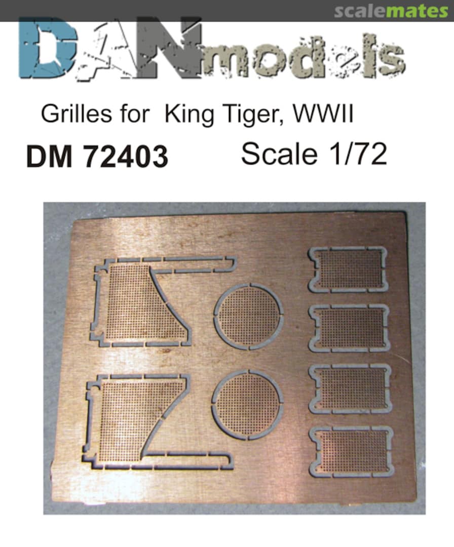 Boxart Grilles for Sd.Kfz.182 King Tiger DM72403 DANmodels Boxart Grilles for Sd.Kfz.182 King Tiger DM72403 DANmodels