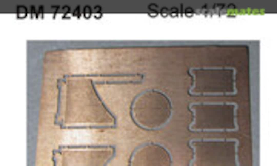 1:72 Grilles for Sd.Kfz.182 King Tiger (DANmodels DM72403) DM72403