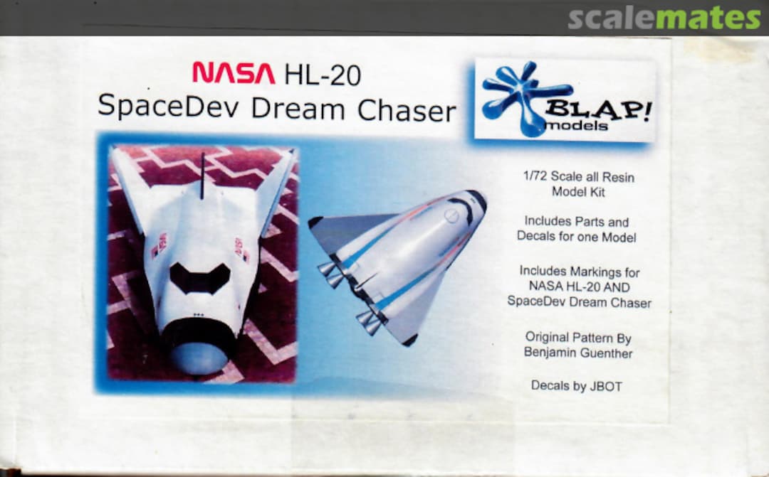Boxart NASA HL-20 08-508 Blap! Models Boxart NASA HL-20 08-508 Blap! Models