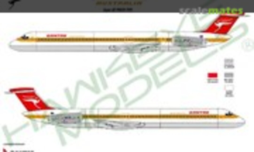 1:144 QANTAS, MMD MD-80, 1984-2007 scheme (Prototype livery) (Hawkeye Models CDS-075) CDS-075