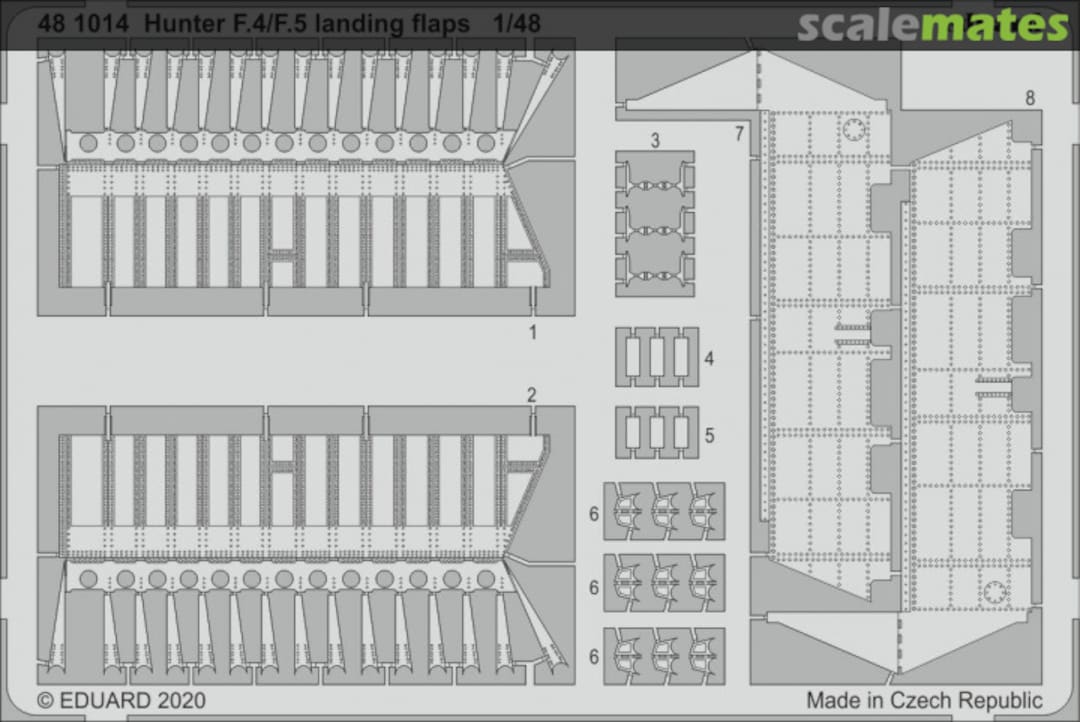 Boxart Hunter F.4/F.5 - landing flaps 481014 Eduard Boxart Hunter F.4/F.5 - landing flaps 481014 Eduard