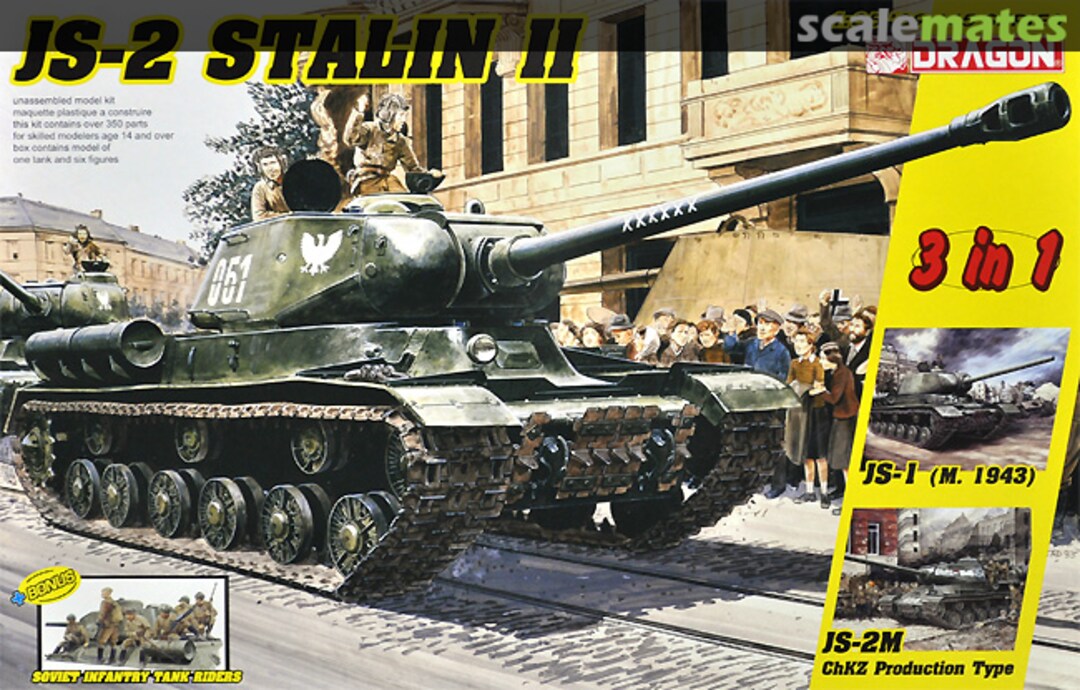 Boxart JS-2 Stalin II + Soviet Infantry Tank Riders 6537 Dragon Boxart JS-2 Stalin II + Soviet Infantry Tank Riders 6537 Dragon
