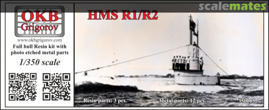 Boxart HMS R1/R2 350015 OKB Grigorov Boxart HMS R1/R2 350015 OKB Grigorov