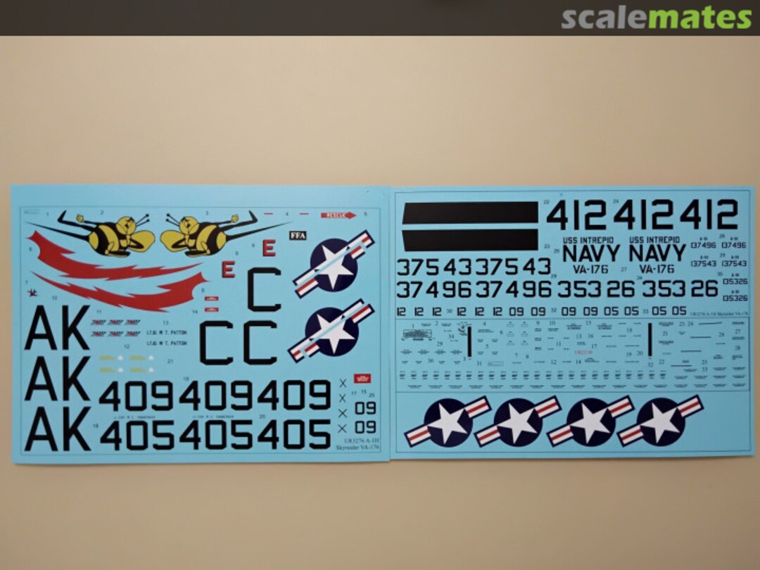 Contents A-1H Skyrader VA-176 UR3276 UpRise Decal