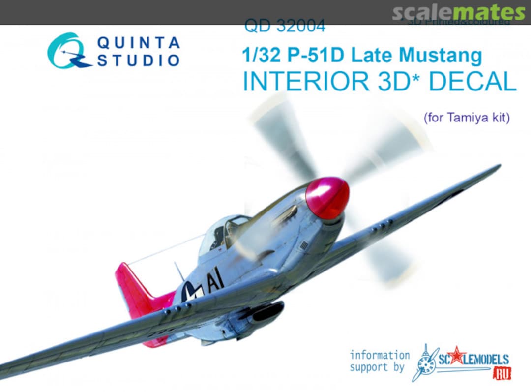 Boxart P-51D Late Mustang interior 3D decals QD32004 Quinta Studio Boxart P-51D Late Mustang interior 3D decals QD32004 Quinta Studio