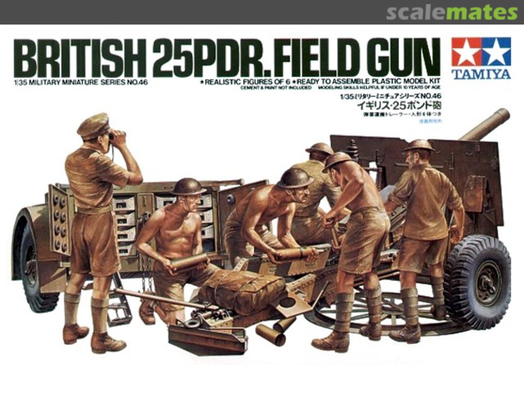 Boxart 25Pdr. Field Gun MM146 Tamiya