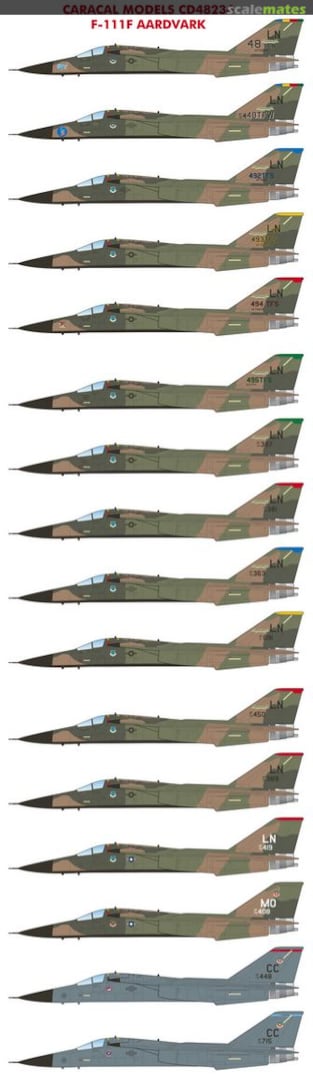 Boxart F-111F Aardvark CD48234 Caracal Models