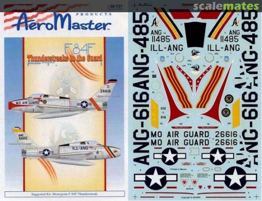 Boxart F 84F Thunderstreaks in the Guard PT. I 48-727 AeroMaster Boxart F 84F Thunderstreaks in the Guard PT. I 48-727 AeroMaster