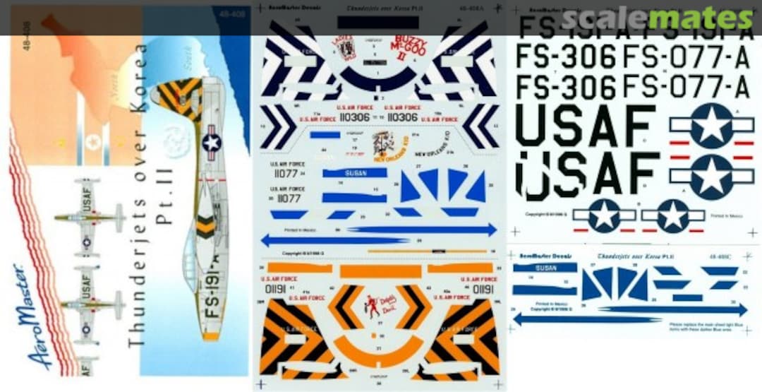 Boxart Thunderjets over Korea Pt. II 48-408 AeroMaster Boxart Thunderjets over Korea Pt. II 48-408 AeroMaster