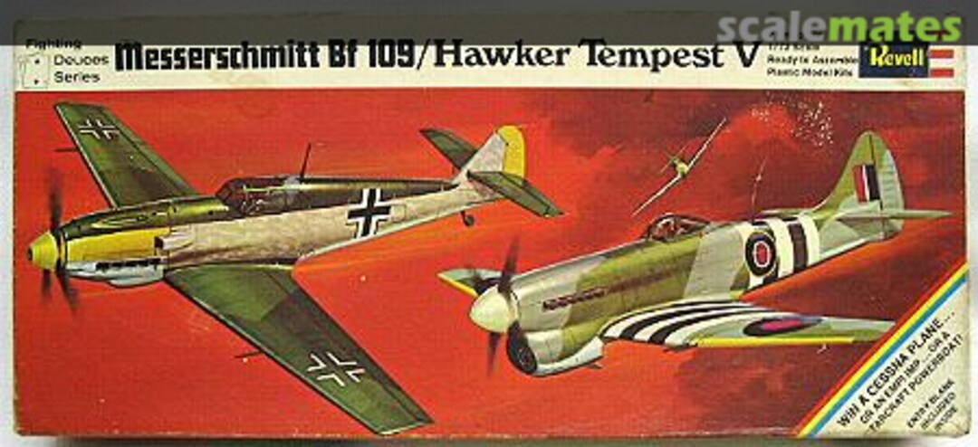 Boxart Messerschmitt Bf 109/Hawker Tempest V H223-100 Revell Boxart Messerschmitt Bf 109/Hawker Tempest V H223-100 Revell