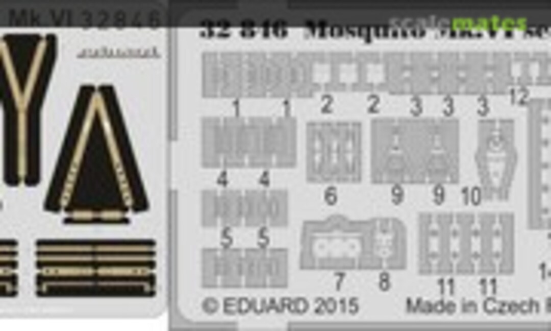 1:32 Mosquito Mk.VI seatbelts FABRIC (Eduard 32846)