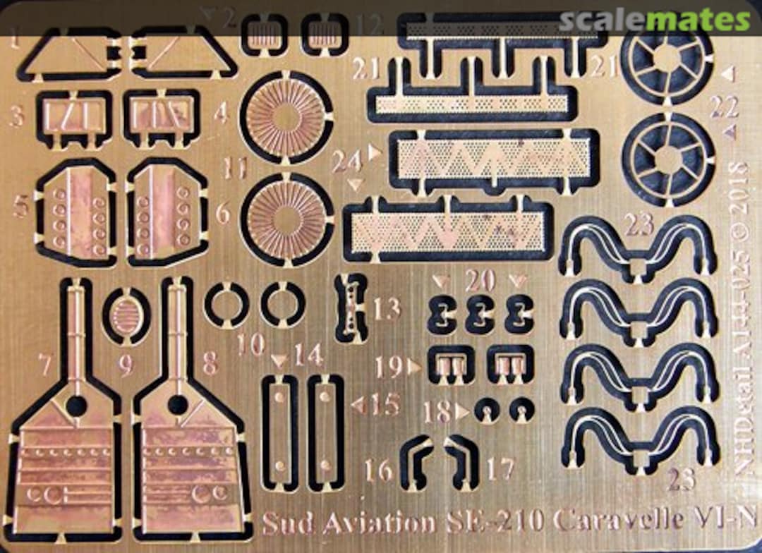 Boxart Sud Aviation SE-210 Caravelle VI-N Detail Set (for Amodel) A144-025 NH Detail Boxart Sud Aviation SE-210 Caravelle VI-N Detail Set (for Amodel) A144-025 NH Detail