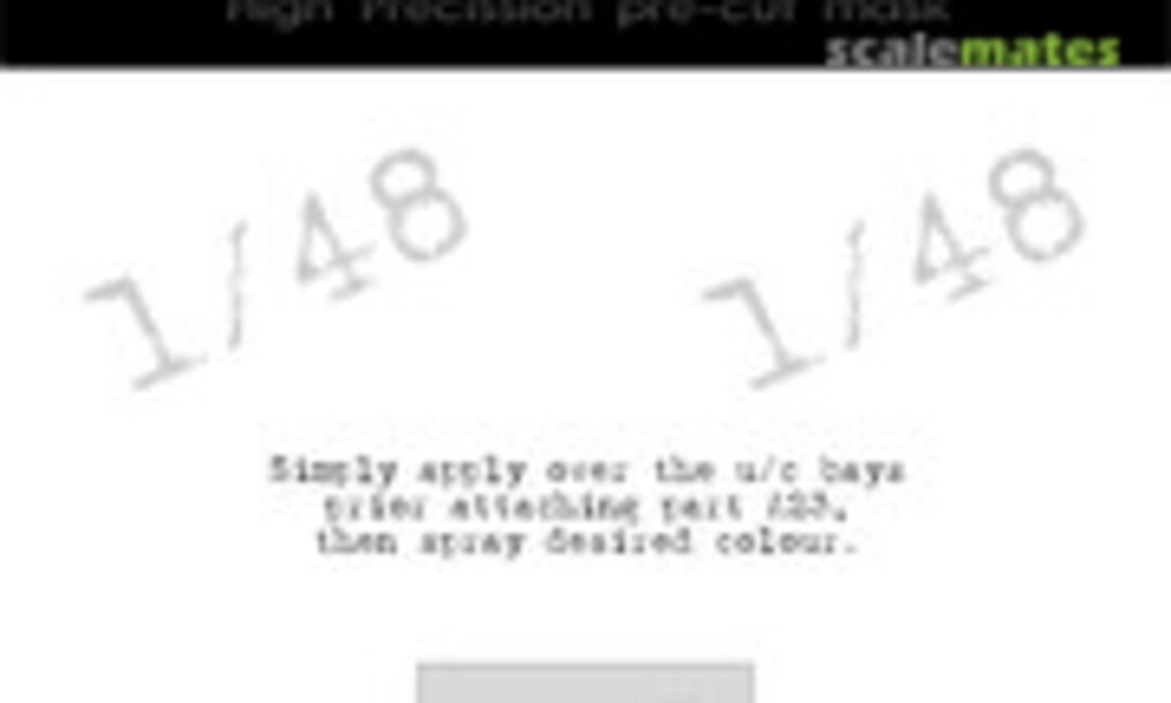 1:48 A6M2b Model 21 Reisen/Zero Undercarriage Bays Mask (DEAD Design Models UC48026) UC48026