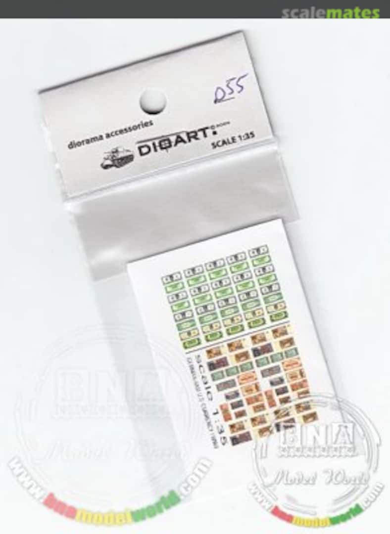 Boxart WWII US. and German Currency (Dollars, Reichsmarks) x2sheets 055 DioArt