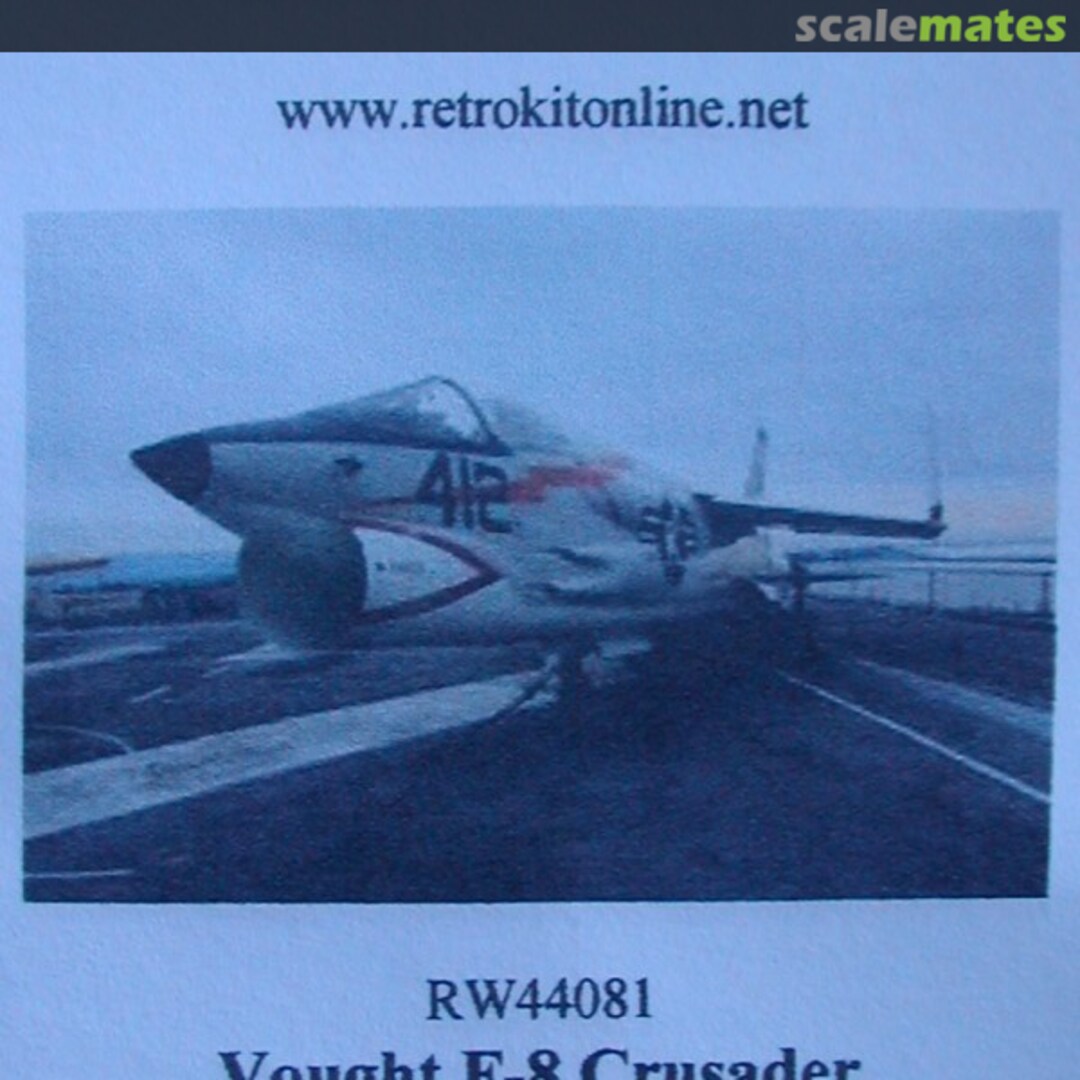 Boxart Vought F-8 Crusader Cockpit RW44081 RetroWings Boxart Vought F-8 Crusader Cockpit RW44081 RetroWings