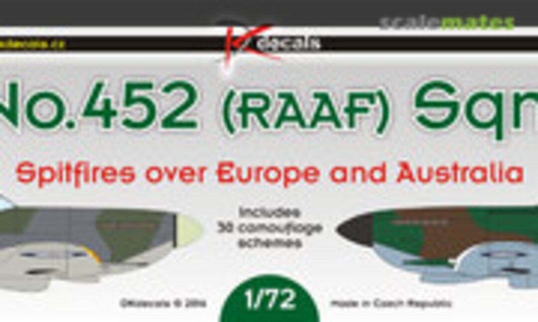 1:72 No.452 (RAAF) Sqn. (DK Decals 72037) 72037