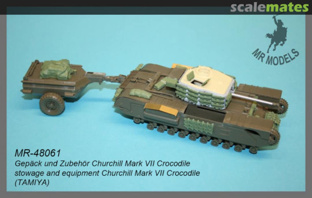 Boxart stowage and equipment Churchill Mark VII Crocodile MR-48061 MR Modellbau Boxart stowage and equipment Churchill Mark VII Crocodile MR-48061 MR Modellbau