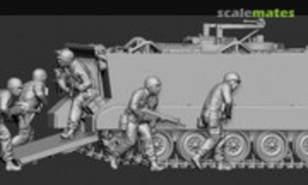 1:72 Panzergrenadiere booten aus Schützenpanzer aus (Germania Figuren STL CW 1015) STL CW 1015