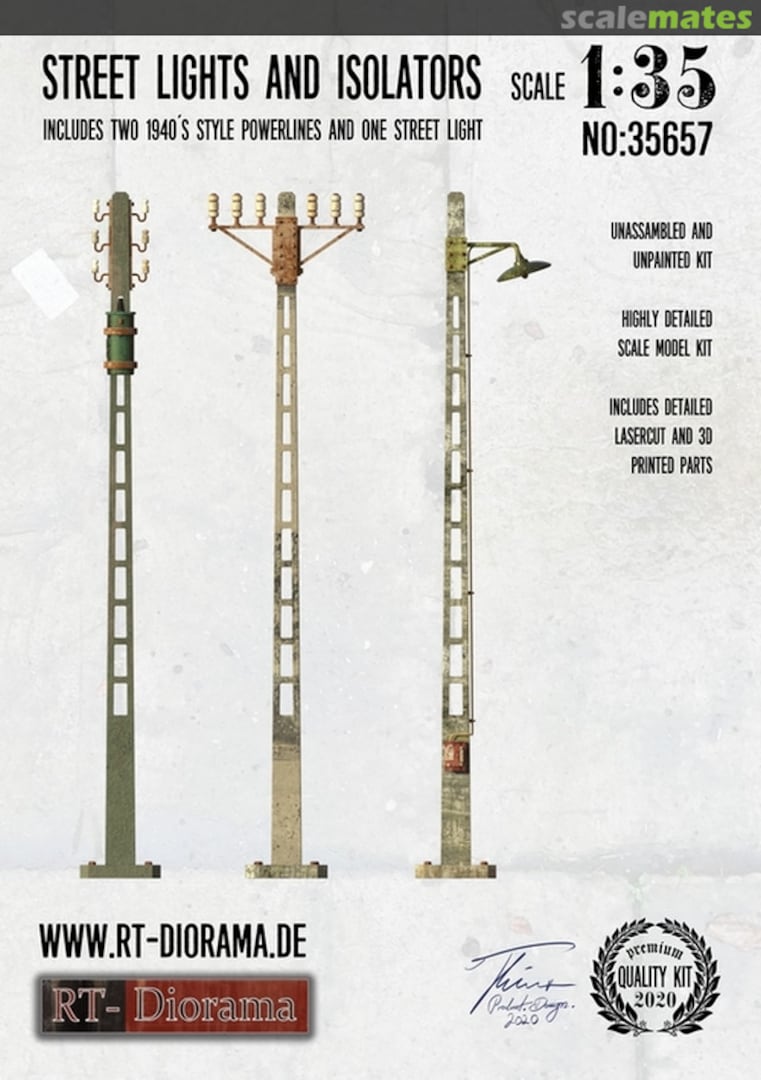 Boxart Street Lights and Isolators Set 35657 RT-Diorama Boxart Street Lights and Isolators Set 35657 RT-Diorama