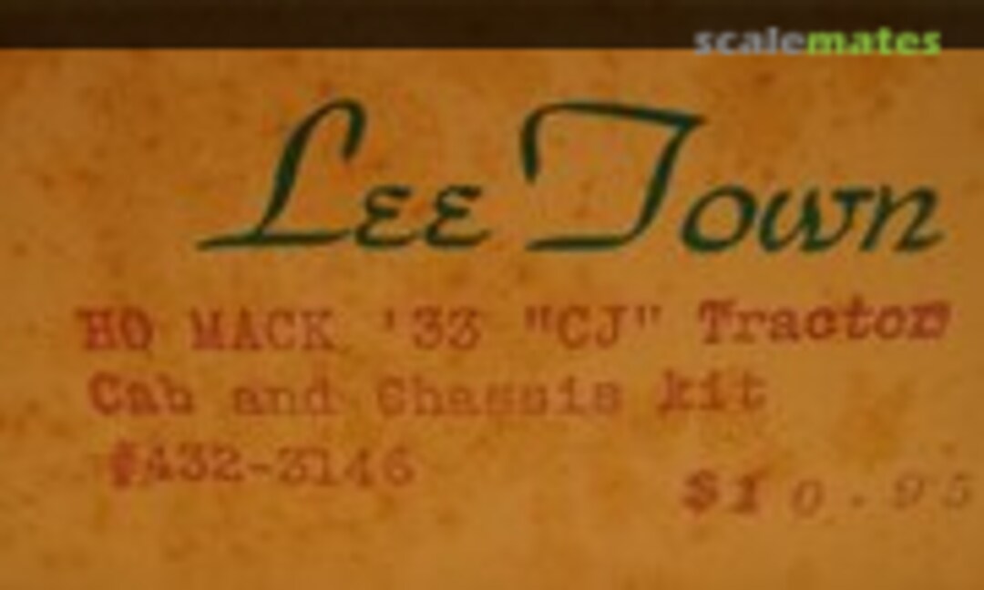 1:87 MACK '33 "CJ" TRACTOR CAB & CHASSIS (Lee Town 432-3146) 432-3146