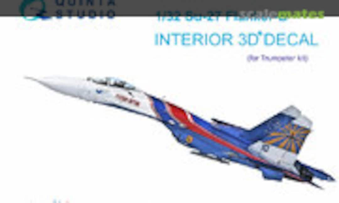 1:32 Su-27 Flanker B interior 3D decals (Quinta Studio QD32088) QD32088