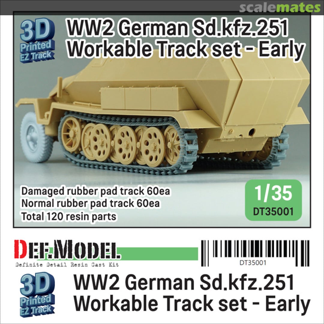 Boxart Sd.kfz. 251 Workable Track set - Early type DT35001 Def.Model Boxart Sd.kfz. 251 Workable Track set - Early type DT35001 Def.Model