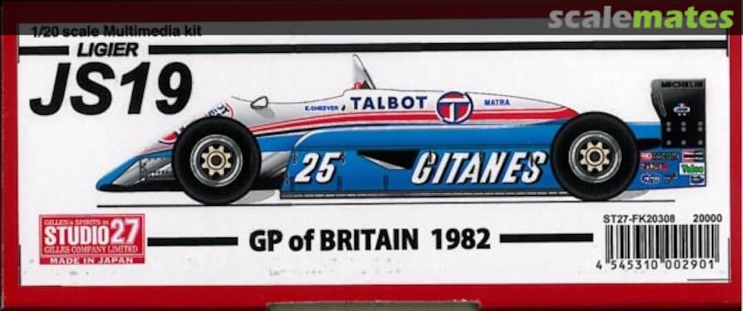 Boxart Ligier JS19 ST27-FK20308 Studio27 Boxart Ligier JS19 ST27-FK20308 Studio27