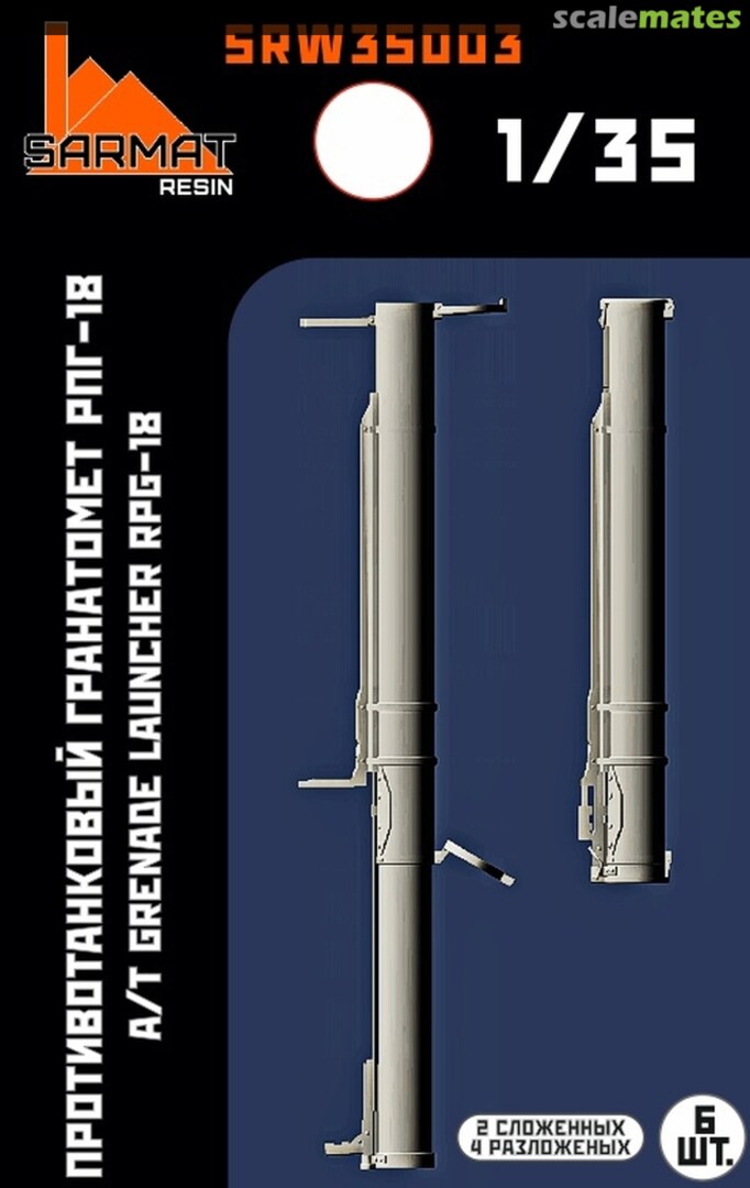 Boxart A/T Grenade Launcher RPG-18 SRW35003 Sarmat Resin Boxart A/T Grenade Launcher RPG-18 SRW35003 Sarmat Resin