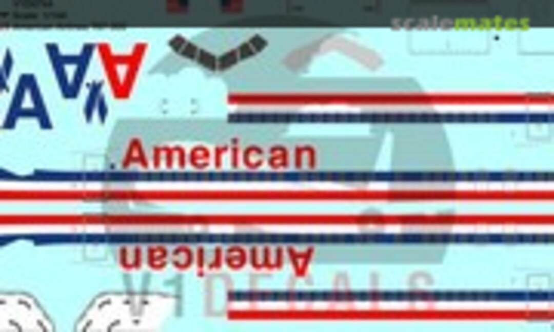 1:144 American Airlines Boeing 767-300 (V1 Decals V1D0744-144) V1D0744-144