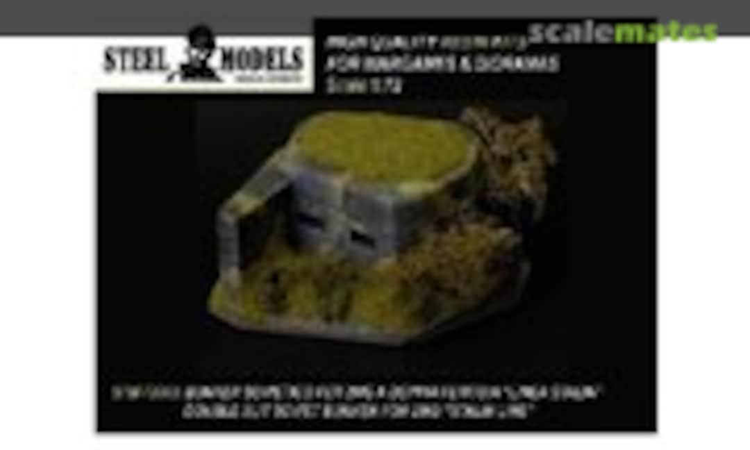 Soviet bunker &quot;Stalin line&quot; with 2 embrasures for mg (Steel Models STM72003)