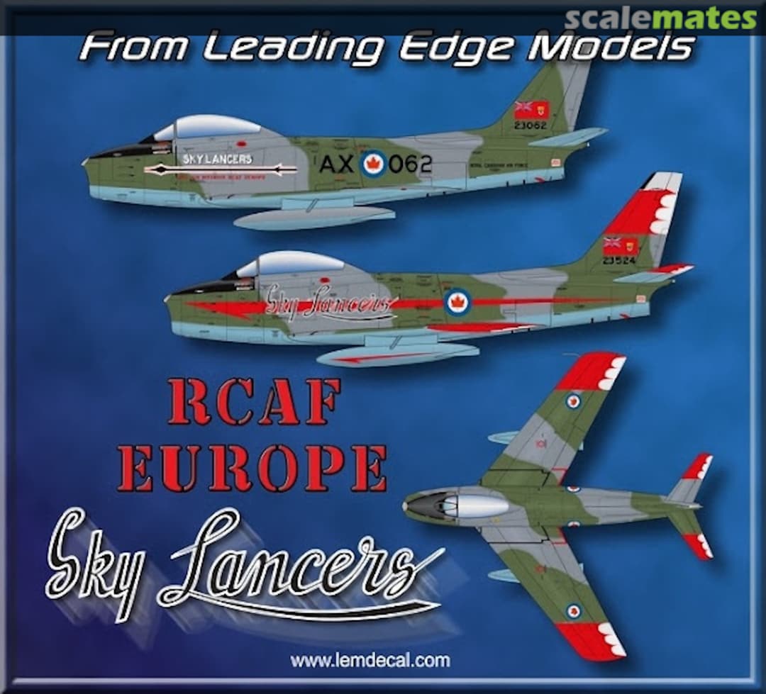 Contents RCAF Sky Lancers F-86 Sabres 72.65 Leading Edge Contents RCAF Sky Lancers F-86 Sabres 72.65 Leading Edge