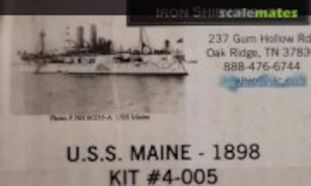 1:350 USS Maine ACR-1 (Iron Shipwrights 4-005) 4-005
