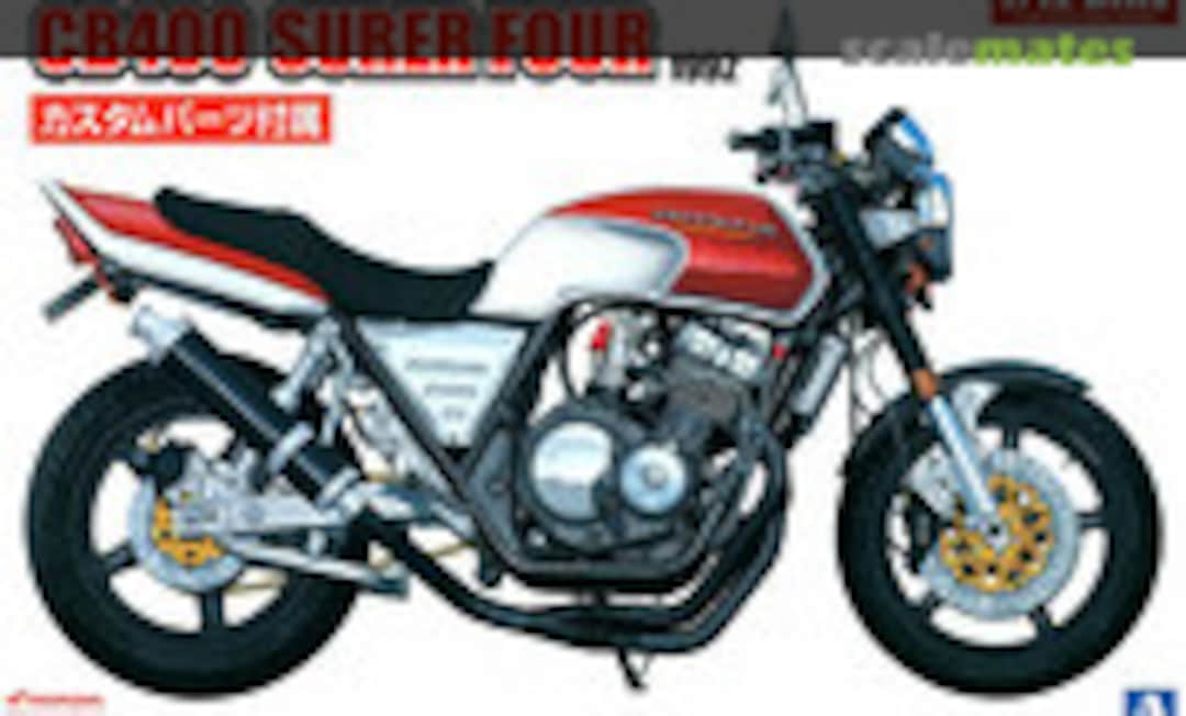 1:12 Honda CB400 Surer Four 1992 w/Custom Parts (Aoshima 055144)